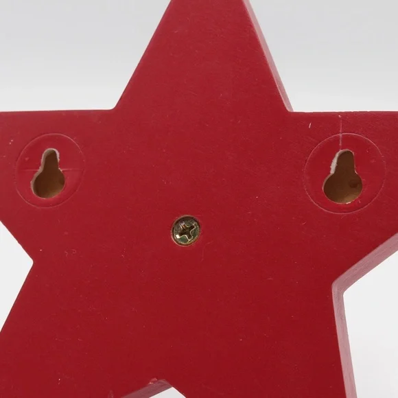 Pottery Barn Kids Red Wooden Star Peg Hanger - Picture 4 of 5